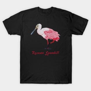 Roseate Spoonbill Florida Birding T-Shirt